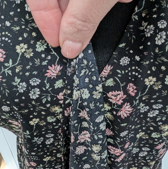 LOFT Floral Wrap High-Low Dress - Picture 6 of 11